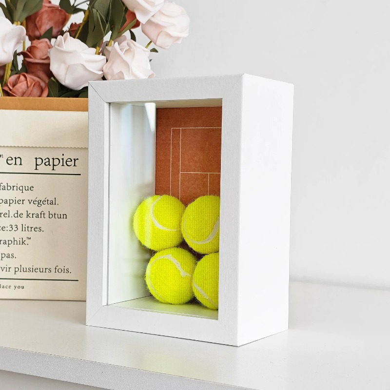 Table Tennis Us Open - تمثال إطار صور بتصميم كرة التنس،