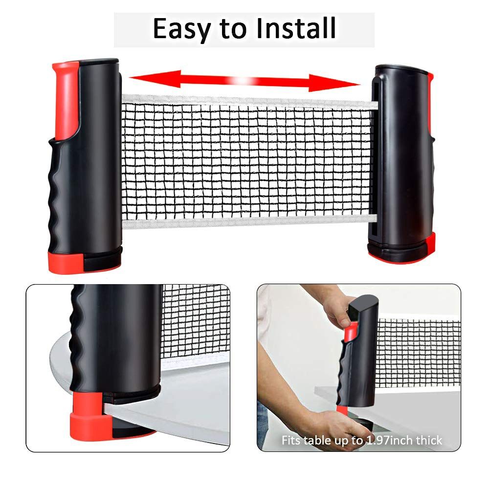 مجموعة شبكة تنس الطاولة القابل - مراجعة Table Tennis Kit Bag وسعره