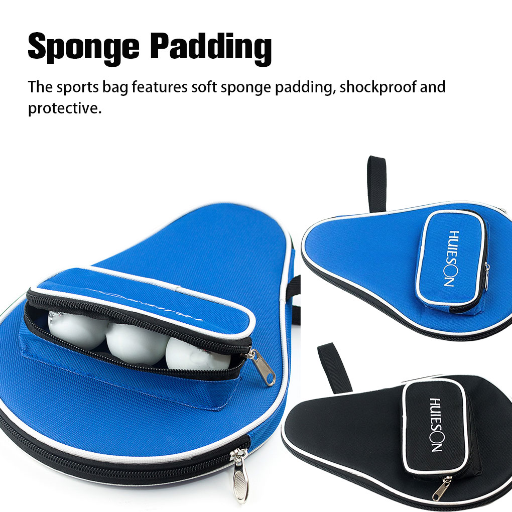 أسود/أزرق واحد مضرب تنس الطاول - مراجعة Table Tennis Kit Bag وسعره