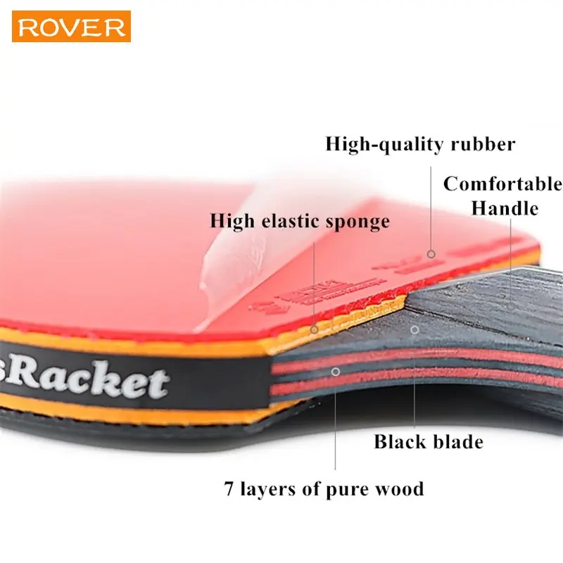 5/6 ستار مضرب تنس الطاولة 2 قط - مراجعة Table Tennis Kit Bag وسعره